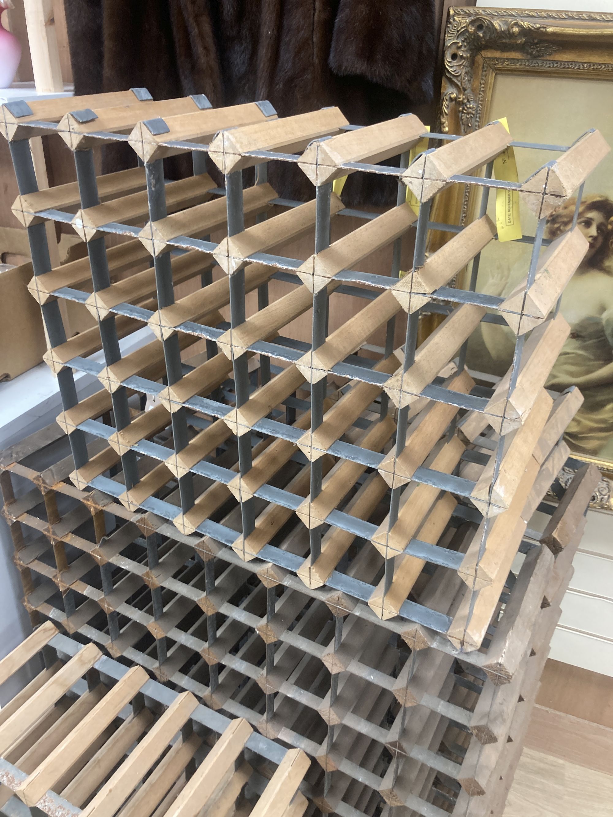 Five wine racks